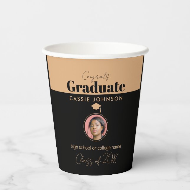 Congrats Graduate Class of 2023 Paper Cups (Back)