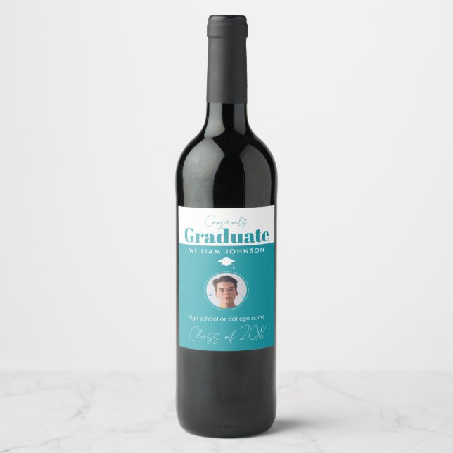 Congrats Graduate Class of 2023 Wine Label (Front)