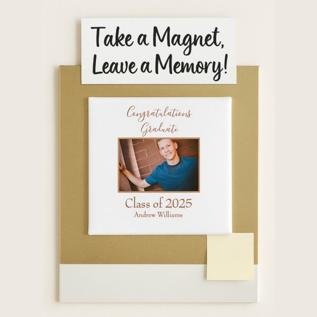 Congrats Graduate Class of 20XX Photo Magnet (Creator Uploaded)