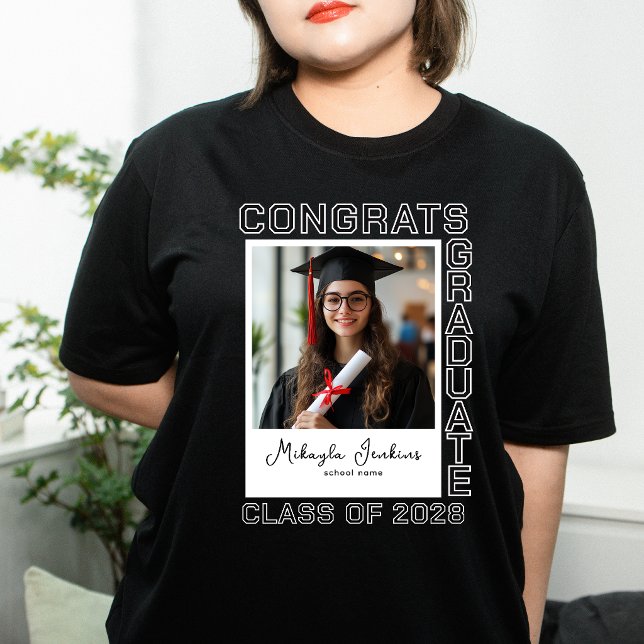 Congrats Graduate Matching Family Custom Photo T-Shirt (Creator Uploaded)