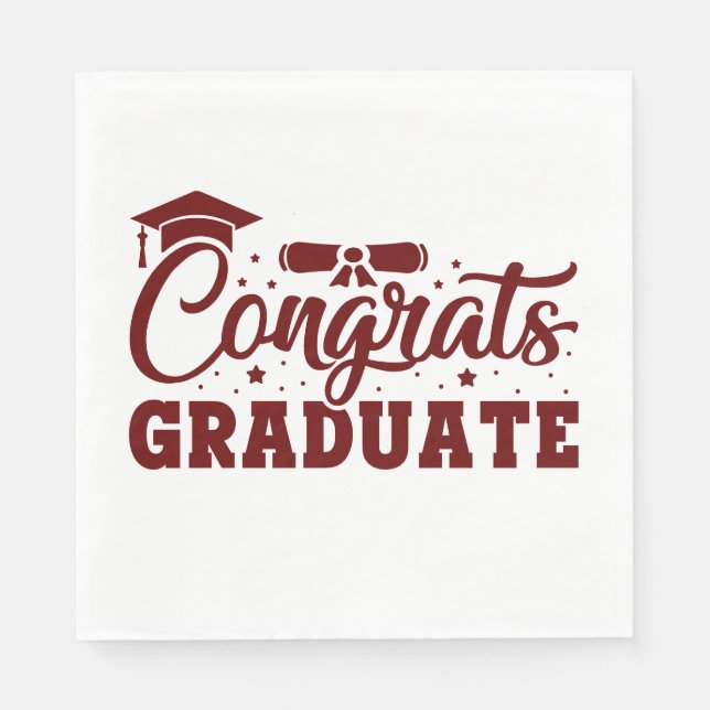 Congrats Graduate Napkin (Front)