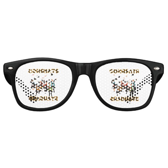 Congrats Graduate Party Retro Sunglasses (Front)