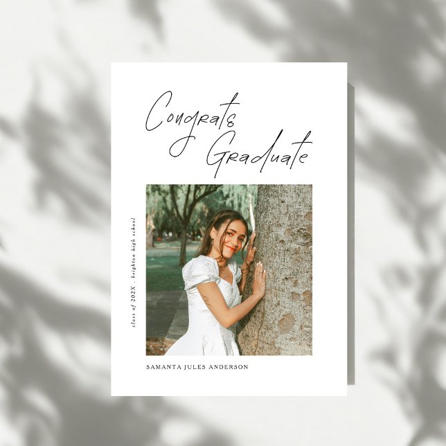 Congrats Graduate Photo Graduation Announcement (Creator Uploaded)