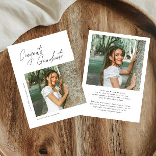 Congrats Graduate Photo Graduation Announcement