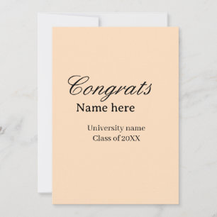 Congrats graduate university name class of 20XX na Invitation
