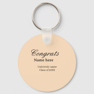 Congrats graduate university name class of 20XX na Key Ring