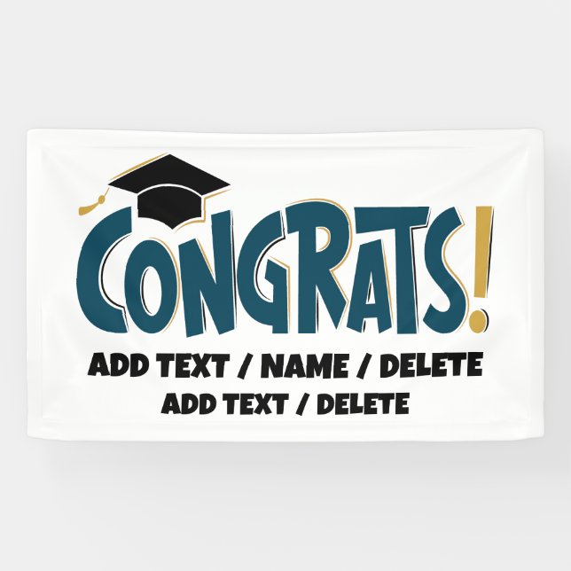 Congrats Graduation Banner (Horizontal)