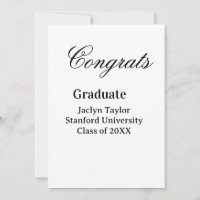 Congrats graduation name university name class of