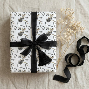 Congrats Graduation Tassel Class of 2026 Elegant  Wrapping Paper Sheet