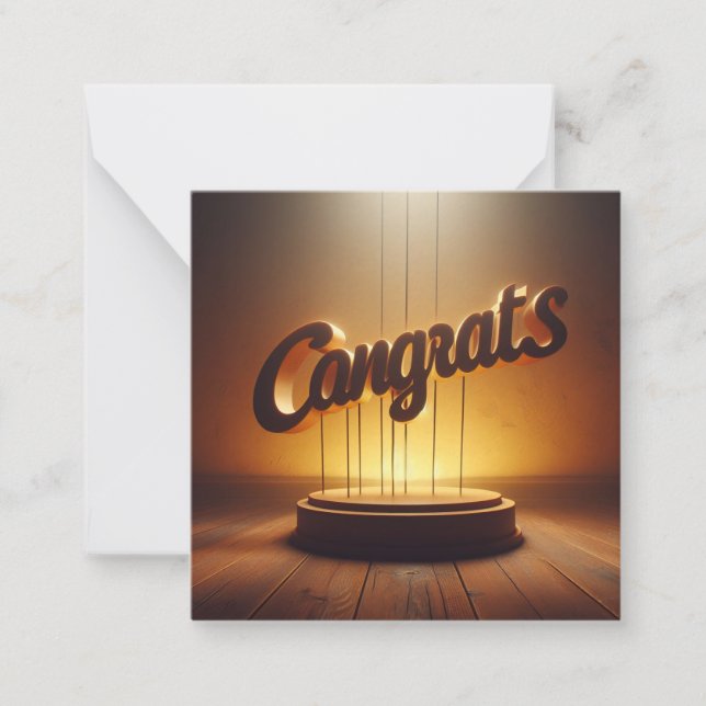 Congrats Greeting Card (Front)