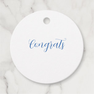 congrats name blue stylish graduation date year favour tags