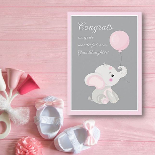 Congrats! New Granddaughter greeting card (Creator Uploaded)