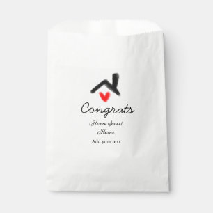 Congrats new home owner real estate inauguration t favour bags