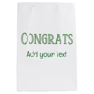 Congrats new home owner real estate inauguration t medium gift bag