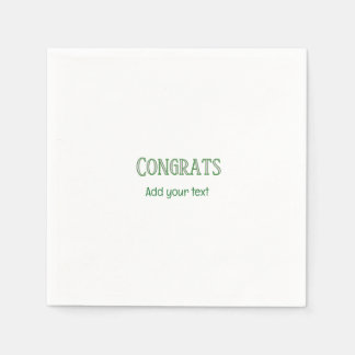 Congrats new home owner real estate inauguration t napkin