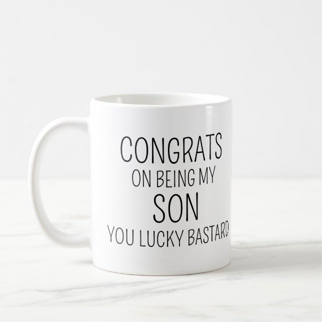 Congrats on being my Son Coffee Mug (Left)