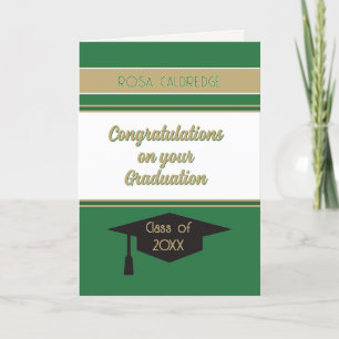Congrats on Graduation custom card