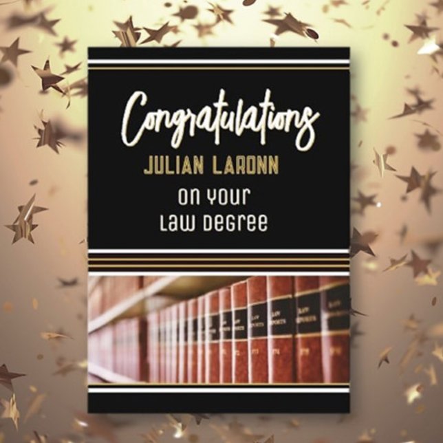 Congrats on Law degree Graduation card (Creator Uploaded)