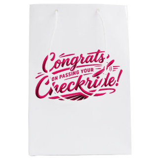 Congrats on passing your checkride! medium gift bag
