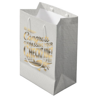 Congrats on passing your checkride! medium gift bag