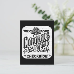 Congrats on passing your checkride! postcard