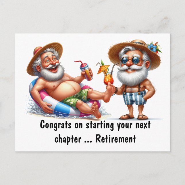 Congrats On Retirement  Postcard (Front)