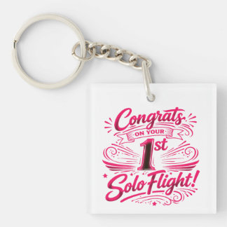 Congrats on your 1st Solo Flight Key Ring