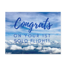 Congrats on your 1st Solo Flight
