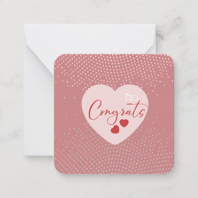 Congrats on Your Engagement Note card (Front)