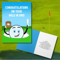 Congrats on Your Hole In One Golf Ball Celebrating