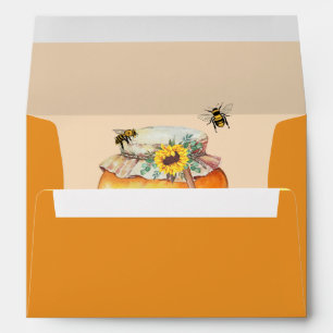 Congrats on your honey bee baby announcement  envelope