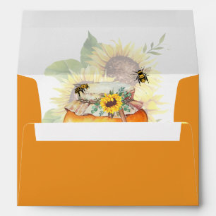 Congrats on your honey bee baby announcement envelope