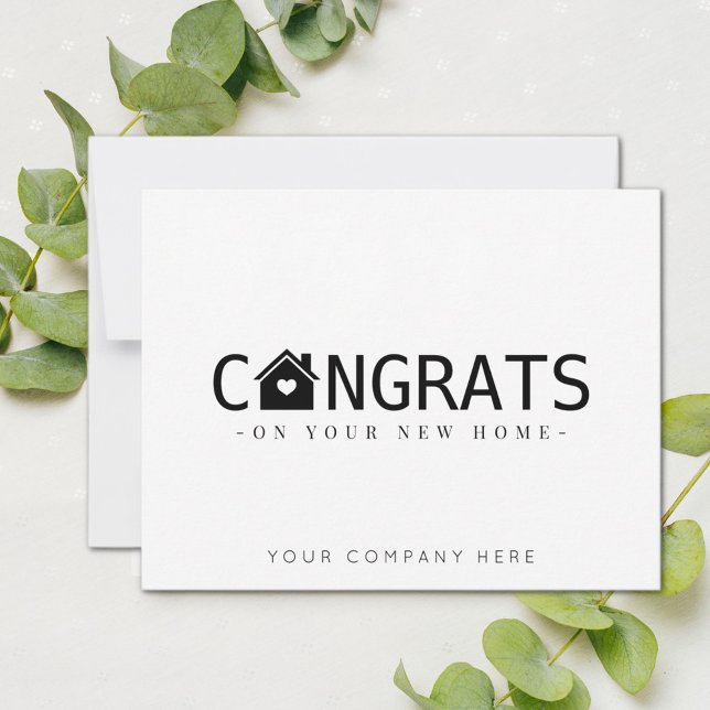 Congrats on Your New Home Card (Congrats on Your New Home Real Estate Card)