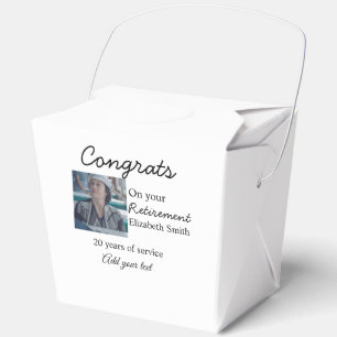 Congrats on your retirement add photo name date mi favour box