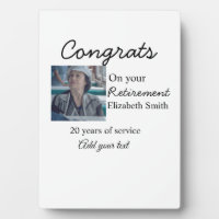 Congrats on your retirement add photo name date mi