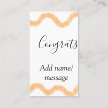 Congrats orange spiral Spanish border boho retro n