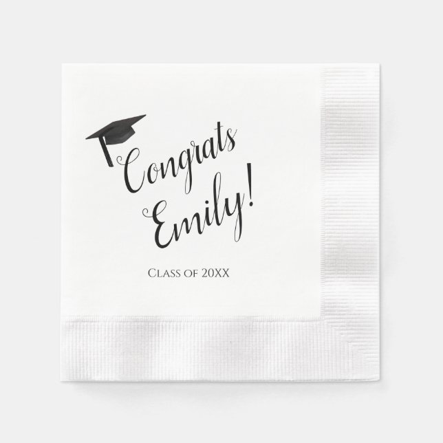 Congrats Personalised Graduation Napkins 2022 (Front)