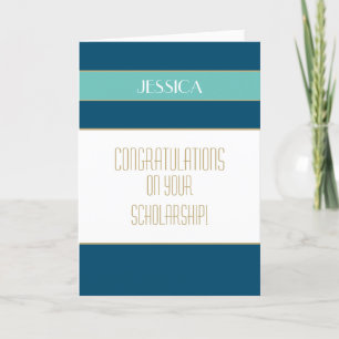 Congrats Scholarship card