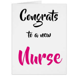 Congrats to a new Nurse Graduation Card
