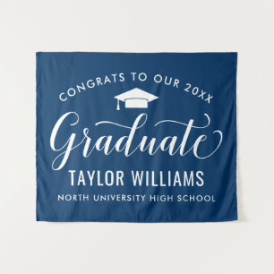 Congrats to Our 2023 Graduate Navy Graduation Tapestry