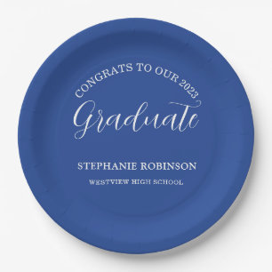 Congrats to Our 2023 Graduate Royal Blue Paper Plate