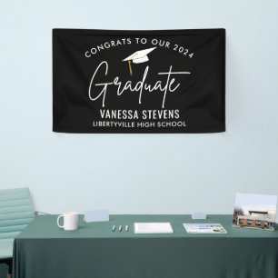 Congrats to Our 2024 Graduate Black Modern Banner