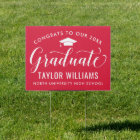 Congrats to Our 2026 Graduate Red Elegant Script