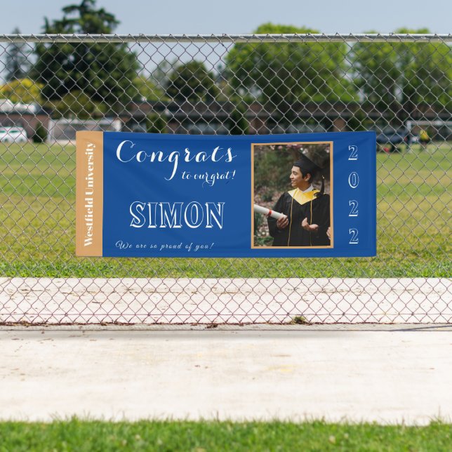 Congrats to Our Grad Blue Banner (Insitu)