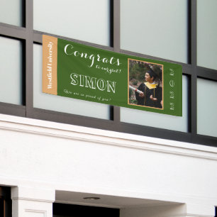 Congrats to Our Grad Forest Green Banner