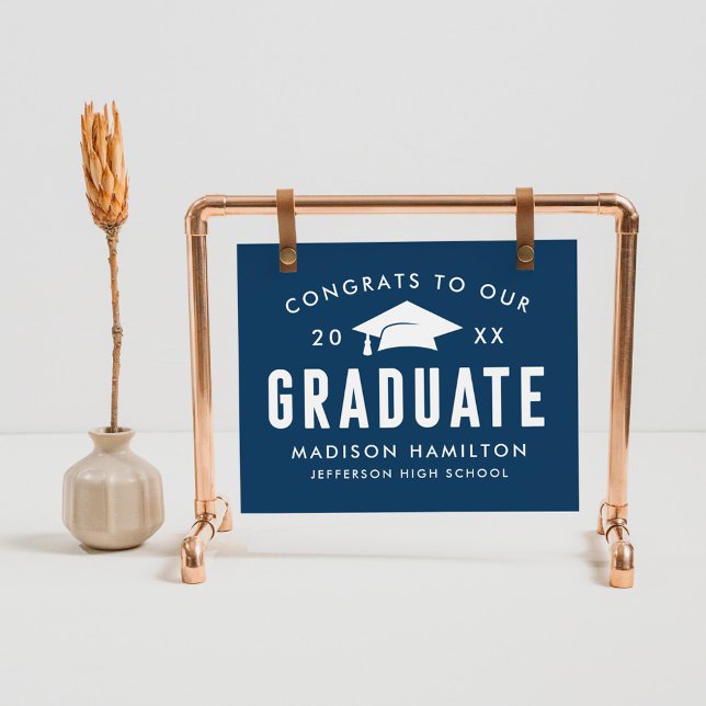 Congrats to our Graduate Navy Graduation Poster (Creator Uploaded)