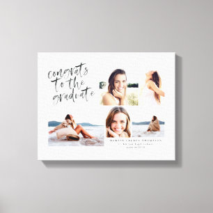 congrats to the graduate multi photo canvas print