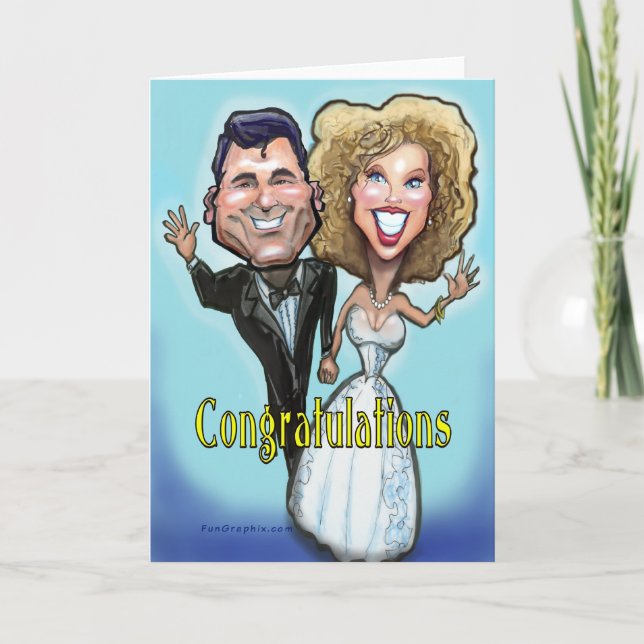 Congrats Wedding Dolls Card (Front)