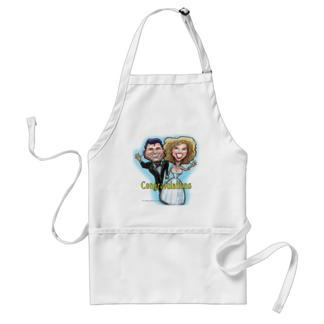 Congrats Wedding Dolls Standard Apron (Front)