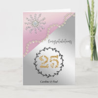 Congratulate Friends on 25th Wedding Anniversary
